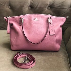 Coach Pink Leather Small Kelsey Satchel/Crossbody